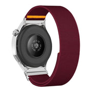 18mm Adjustable Single Loop Elastic Nylon Watch Band(Wine Red)