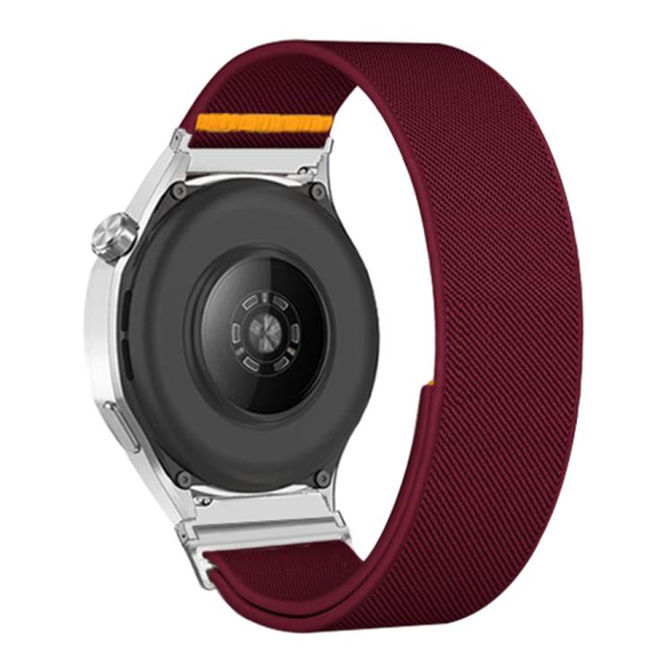 20mm Adjustable Single Loop Elastic Nylon Watch Band(Wine Red) - free shipping - PMC TechLife - Order now!