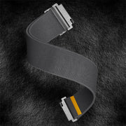 20mm Adjustable Single Loop Elastic Nylon Watch Band(Gray)