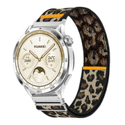 20mm Adjustable Single Loop Elastic Nylon Watch Band(Leopard Print)