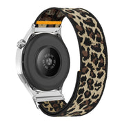 22mm Adjustable Single Loop Elastic Nylon Watch Band(Leopard Print)