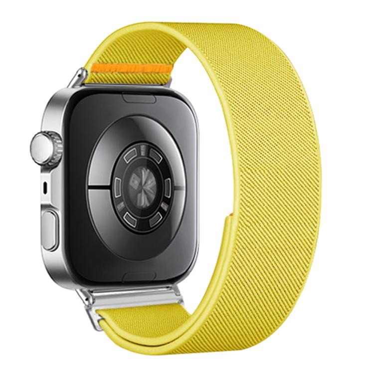 For Huawei Watch Fit3 / Fit4 / Fit4 Pro Adjustable Single Loop Elastic Nylon Watch Band(Yellow)