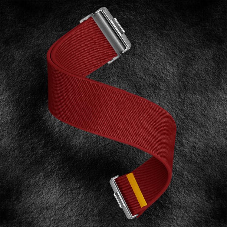 For Huawei Watch Fit3 / Fit4 / Fit4 Pro Adjustable Single Loop Elastic Nylon Watch Band(Red)