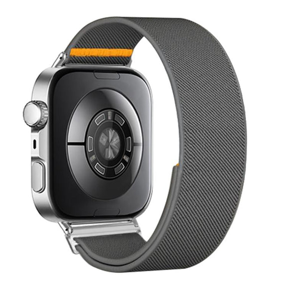 For Huawei Watch Fit3 / Fit4 / Fit4 Pro Adjustable Single Loop Elastic Nylon Watch Band(Gray)