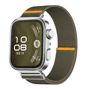 For Huawei Watch Fit3 / Fit4 / Fit4 Pro Adjustable Single Loop Elastic Nylon Watch Band(Army Green)