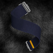 For Huawei Watch Fit3 / Fit4 / Fit4 Pro Adjustable Single Loop Elastic Nylon Watch Band(Dark Blue)