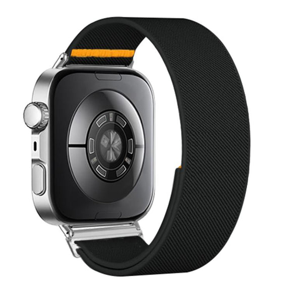 For Huawei Watch Fit3 / Fit4 / Fit4 Pro Adjustable Single Loop Elastic Nylon Watch Band(Black)