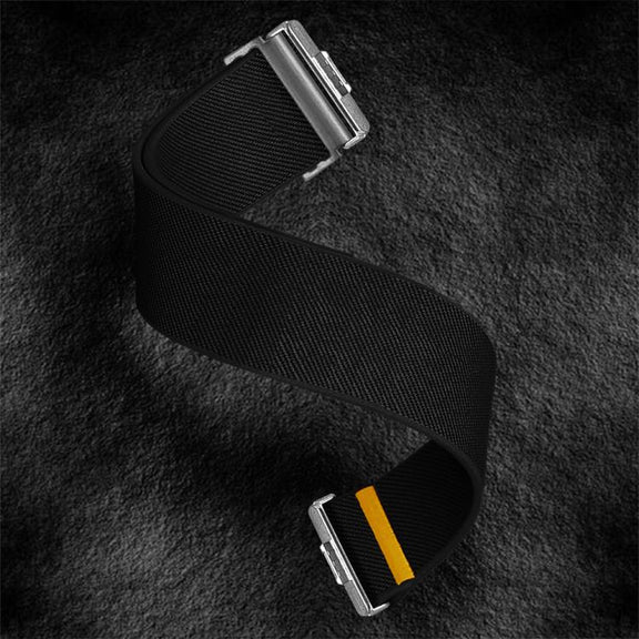 For Huawei Watch Fit3 / Fit4 / Fit4 Pro Adjustable Single Loop Elastic Nylon Watch Band(Black)