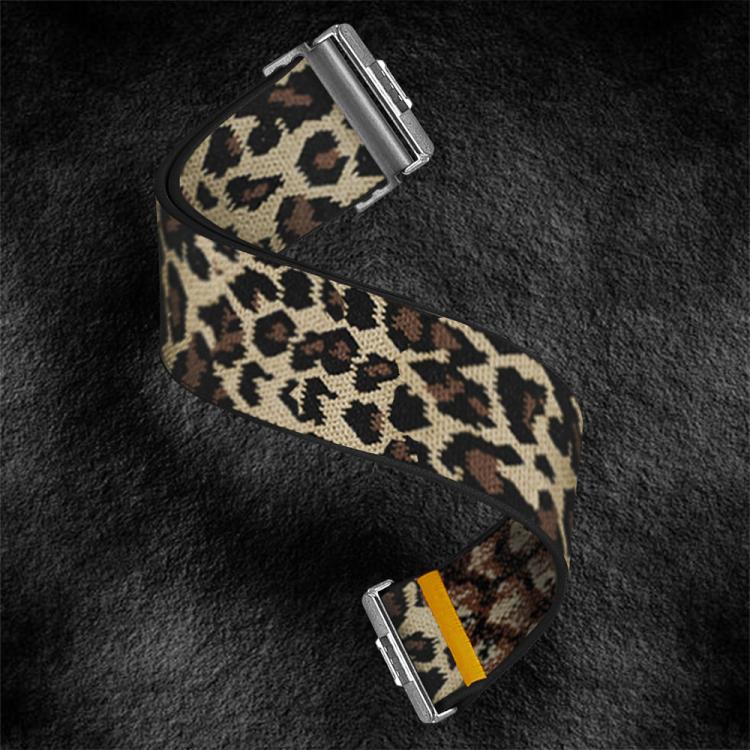 For Huawei Watch Fit3 / Fit4 / Fit4 Pro Adjustable Single Loop Elastic Nylon Watch Band(Leopard Print) - free shipping - PMC TechLife - Order now!