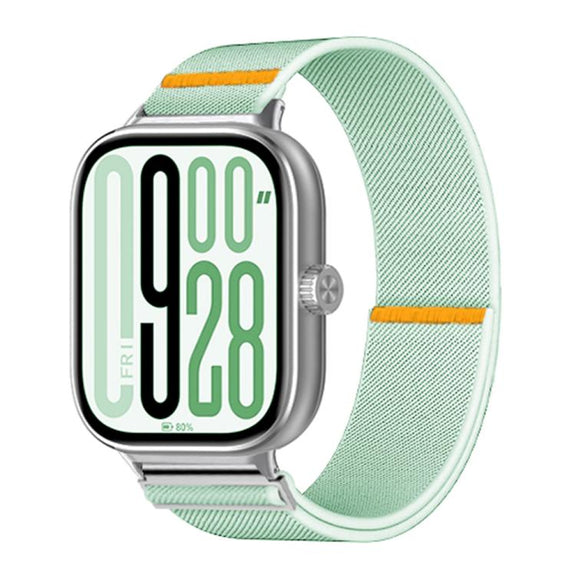 For Xiaomi Smart Band 9 Pro / Redmi Watch 5 Adjustable Single Loop Elastic Nylon Watch Band(Mint Green)