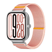 For Xiaomi Smart Band 9 Pro / Redmi Watch 5 Adjustable Single Loop Elastic Nylon Watch Band(Pink)