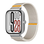 For Xiaomi Smart Band 9 Pro / Redmi Watch 5 Adjustable Single Loop Elastic Nylon Watch Band(Starlight)
