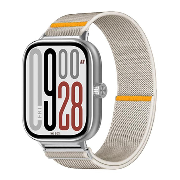 For Xiaomi Smart Band 9 Pro / Redmi Watch 5 Adjustable Single Loop Elastic Nylon Watch Band(Starlight)