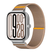 For Xiaomi Smart Band 9 Pro / Redmi Watch 5 Adjustable Single Loop Elastic Nylon Watch Band(Milk Tea)