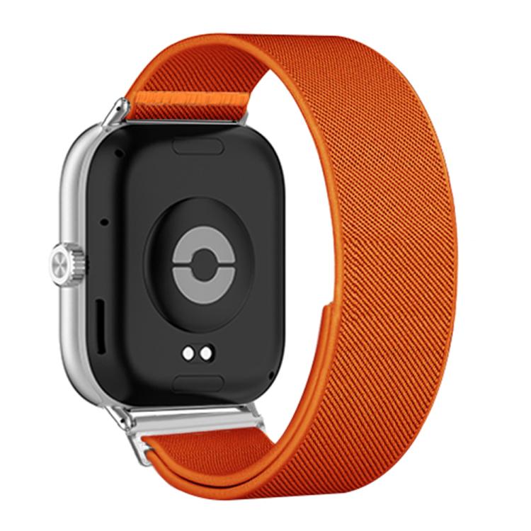 For Xiaomi Smart Band 9 Pro / Redmi Watch 5 Adjustable Single Loop Elastic Nylon Watch Band(Orange)