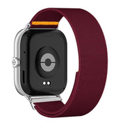 For Xiaomi Smart Band 9 Pro / Redmi Watch 5 Adjustable Single Loop Elastic Nylon Watch Band(Wine Red)