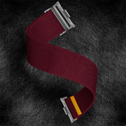For Xiaomi Smart Band 9 Pro / Redmi Watch 5 Adjustable Single Loop Elastic Nylon Watch Band(Wine Red)