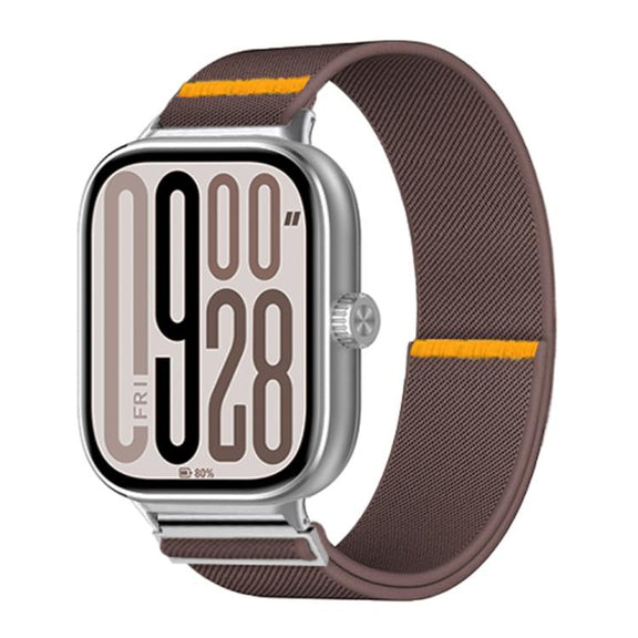 For Xiaomi Smart Band 9 Pro / Redmi Watch 5 Adjustable Single Loop Elastic Nylon Watch Band(Smokey Purple)