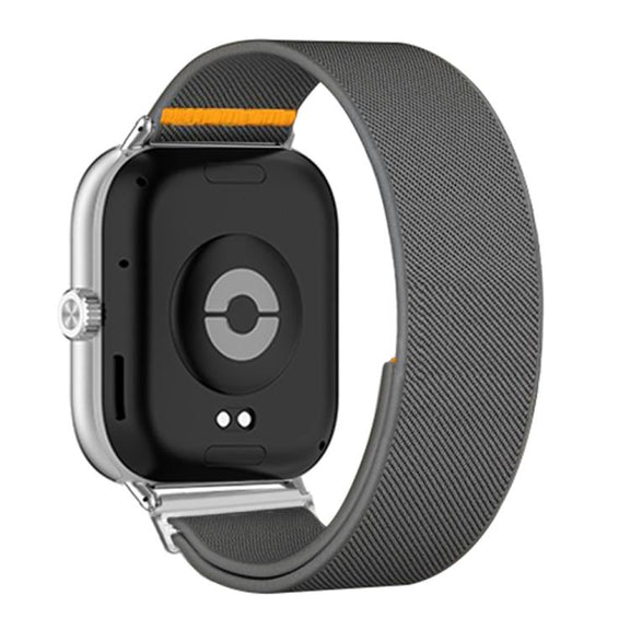For Xiaomi Smart Band 9 Pro / Redmi Watch 5 Adjustable Single Loop Elastic Nylon Watch Band(Gray)