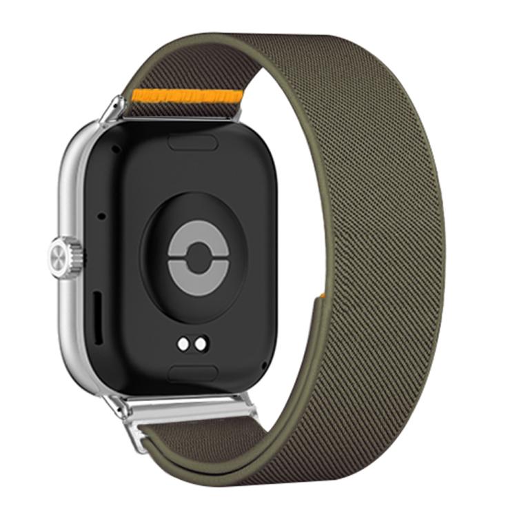 For Xiaomi Smart Band 9 Pro / Redmi Watch 5 Adjustable Single Loop Elastic Nylon Watch Band(Army Green)