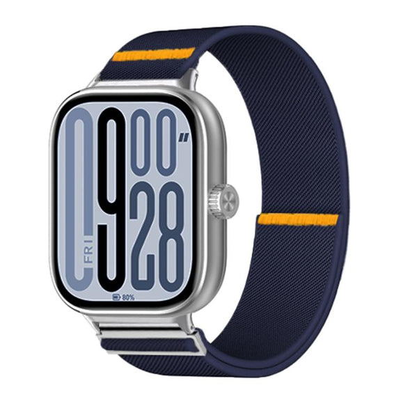 For Xiaomi Smart Band 9 Pro / Redmi Watch 5 Adjustable Single Loop Elastic Nylon Watch Band(Dark Blue)