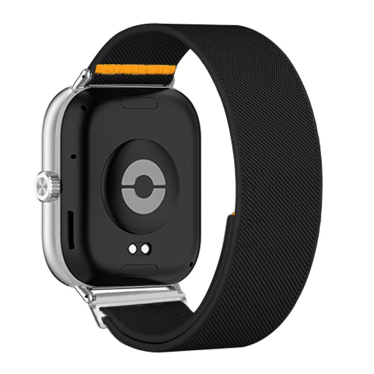 For Xiaomi Smart Band 9 Pro / Redmi Watch 5 Adjustable Single Loop Elastic Nylon Watch Band(Black)