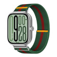 For Xiaomi Smart Band 9 Pro / Redmi Watch 5 Adjustable Single Loop Elastic Nylon Watch Band(Green Red) - free shipping - PMC TechLife - Order now!