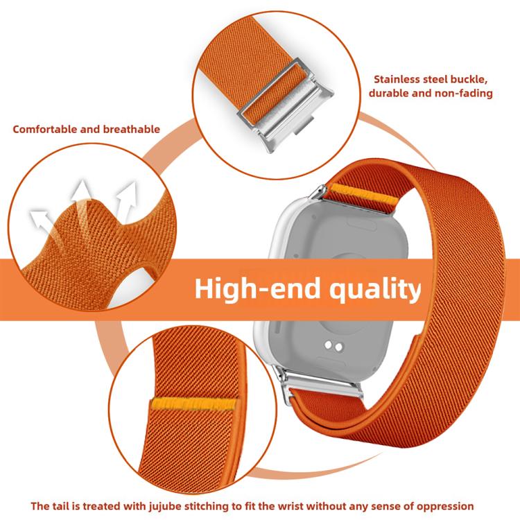 For Xiaomi Smart Band 9 Pro / Redmi Watch 5 Adjustable Single Loop Elastic Nylon Watch Band(Dark Blue) - free shipping - PMC TechLife - Order now!