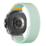 For Samsung Galaxy Watch8 / Watch8 Classic Adjustable Single Loop Elastic Nylon Watch Band(Mint Green)