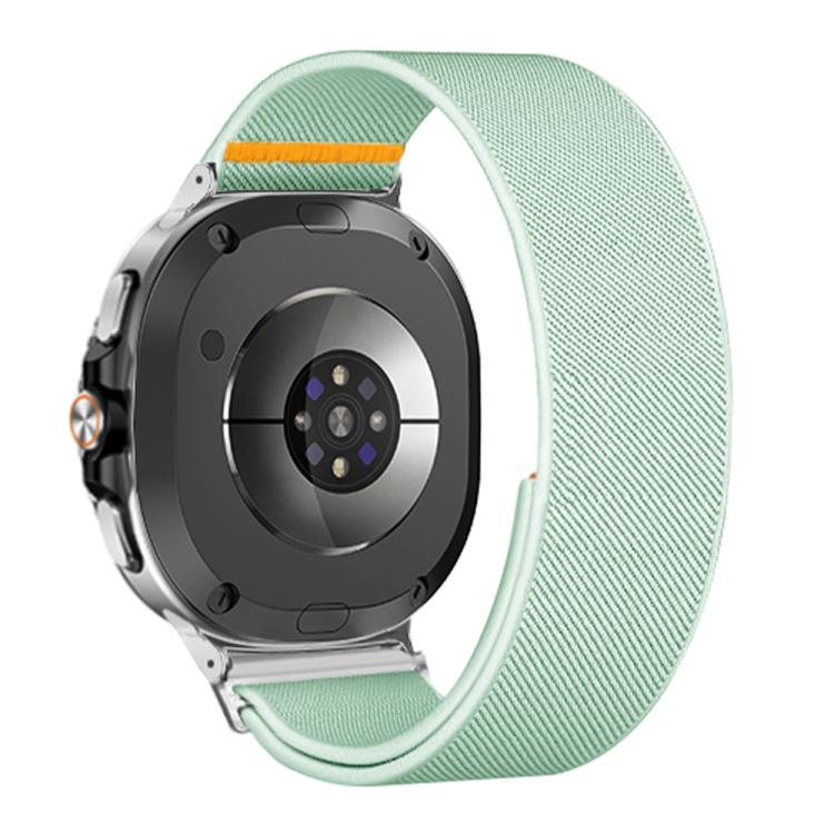 For Samsung Galaxy Watch8 / Watch8 Classic Adjustable Single Loop Elastic Nylon Watch Band(Mint Green)