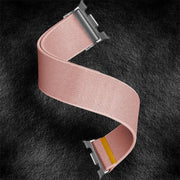 For Samsung Galaxy Watch8 / Watch8 Classic Adjustable Single Loop Elastic Nylon Watch Band(Pink)