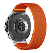 For Samsung Galaxy Watch8 / Watch8 Classic Adjustable Single Loop Elastic Nylon Watch Band(Orange)
