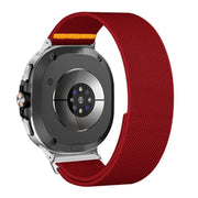 For Samsung Galaxy Watch8 / Watch8 Classic Adjustable Single Loop Elastic Nylon Watch Band(Red)