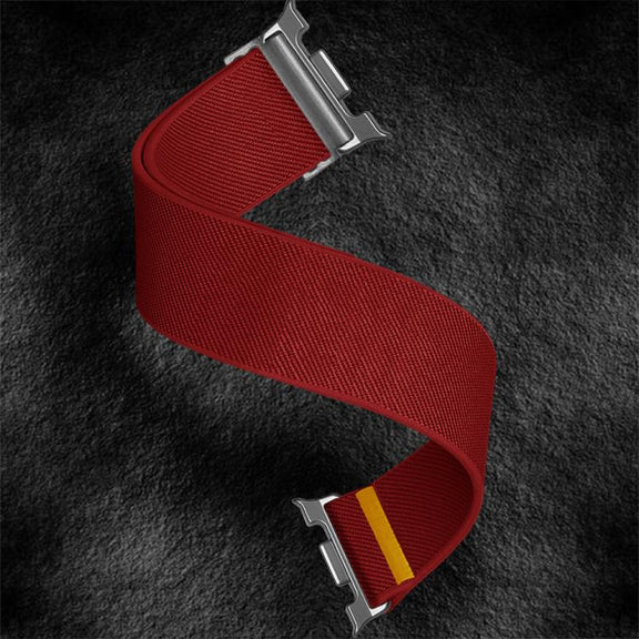 For Samsung Galaxy Watch8 / Watch8 Classic Adjustable Single Loop Elastic Nylon Watch Band(Red)