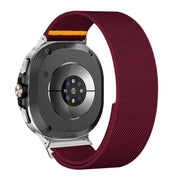 For Samsung Galaxy Watch8 / Watch8 Classic Adjustable Single Loop Elastic Nylon Watch Band(Wine Red)