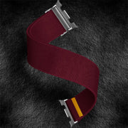 For Samsung Galaxy Watch8 / Watch8 Classic Adjustable Single Loop Elastic Nylon Watch Band(Wine Red)