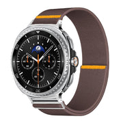 For Samsung Galaxy Watch8 / Watch8 Classic Adjustable Single Loop Elastic Nylon Watch Band(Smokey Purple)