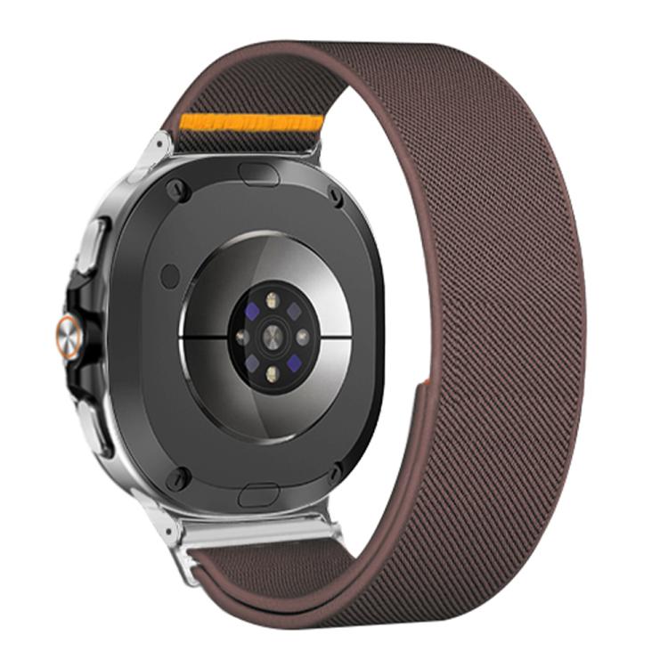 For Samsung Galaxy Watch8 / Watch8 Classic Adjustable Single Loop Elastic Nylon Watch Band(Smokey Purple)