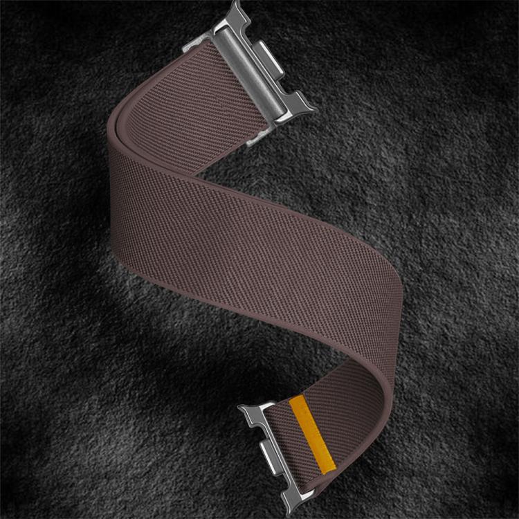 For Samsung Galaxy Watch8 / Watch8 Classic Adjustable Single Loop Elastic Nylon Watch Band(Smokey Purple)