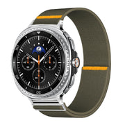 For Samsung Galaxy Watch8 / Watch8 Classic Adjustable Single Loop Elastic Nylon Watch Band(Army Green)