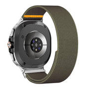 For Samsung Galaxy Watch8 / Watch8 Classic Adjustable Single Loop Elastic Nylon Watch Band(Army Green)