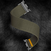For Samsung Galaxy Watch8 / Watch8 Classic Adjustable Single Loop Elastic Nylon Watch Band(Army Green)