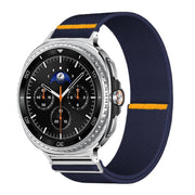 For Samsung Galaxy Watch8 / Watch8 Classic Adjustable Single Loop Elastic Nylon Watch Band(Dark Blue)