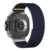 For Samsung Galaxy Watch8 / Watch8 Classic Adjustable Single Loop Elastic Nylon Watch Band(Dark Blue)