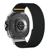 For Samsung Galaxy Watch8 / Watch8 Classic Adjustable Single Loop Elastic Nylon Watch Band(Black)