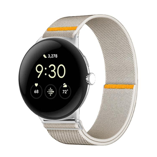 For Google Pixel Watch 3 45mm Adjustable Single Loop Elastic Nylon Watch Band(Starlight) - free shipping - PMC Jewellery - Order now!