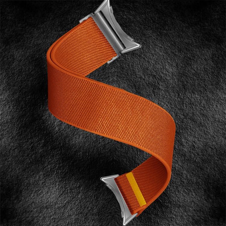 For Google Pixel Watch 3 45mm Adjustable Single Loop Elastic Nylon Watch Band(Orange)