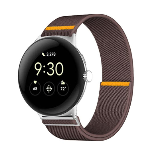 For Google Pixel Watch 3 45mm Adjustable Single Loop Elastic Nylon Watch Band(Smokey Purple) - free shipping - PMC Jewellery - Order now!