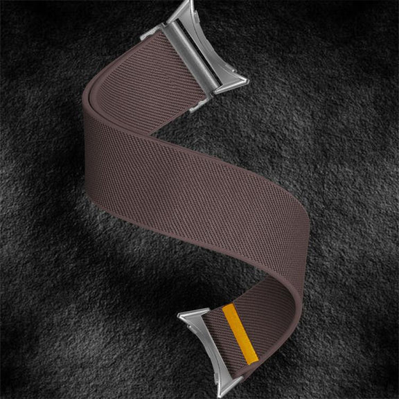 For Google Pixel Watch 3 45mm Adjustable Single Loop Elastic Nylon Watch Band(Smokey Purple)