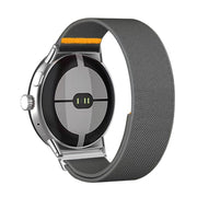 For Google Pixel Watch 3 45mm Adjustable Single Loop Elastic Nylon Watch Band(Gray)